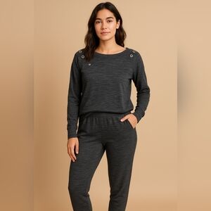 NWT Charcoal Gray 2-piece Set, Top And Bottoms